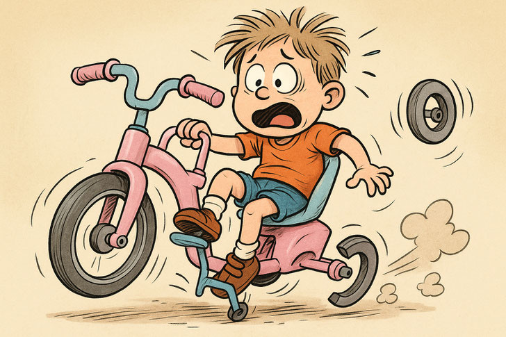 Gefährliches Kinderdreirad „Baby Pastel“ – Sicherheitswarnung der EU ©velotech.de