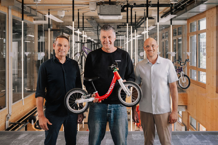 Björn Boos, woom CFO Bernd Hake, woom CEO Johannes Kisslinger, woom COO ©woom