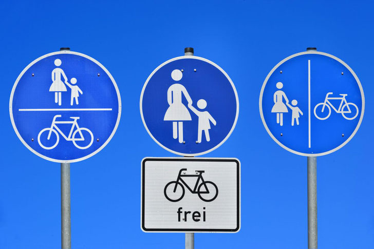 Gemeinsamer Geh- und Radweg, Gehweg mit Zusatzschild für Radverkehr, getrennter Geh- und Radweg: Wo welche Regeln gelten, wissen längst nicht alle Verkehrsteilnehmenden.