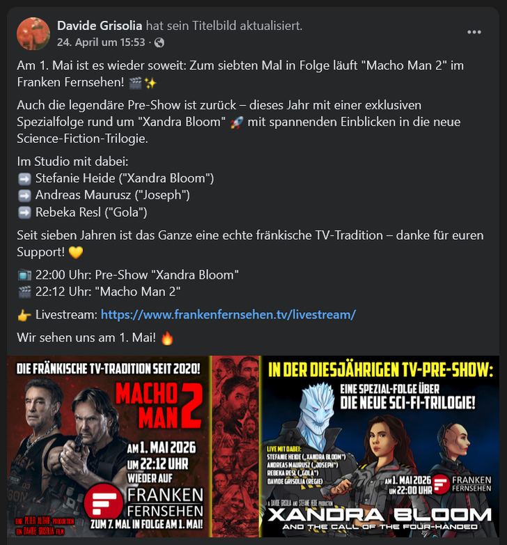 [Facebook-Beitrag vom 24. April 2026]