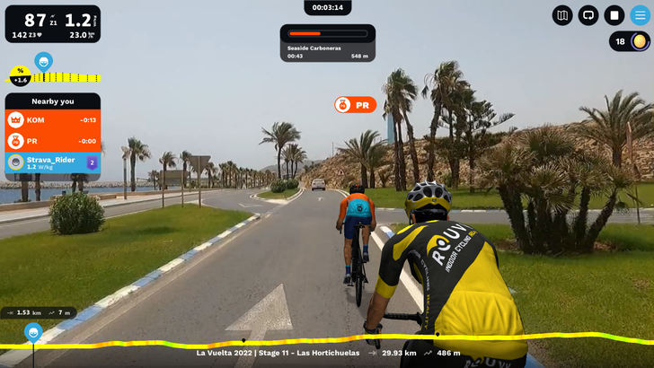 Popular eSports platform ROUVY introduces the first augmented indoor cycling integration with Strava Live Segments