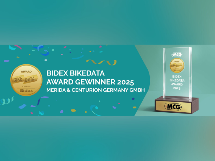 Der BIDEX BikeData Award geht dieses Jahr an MERIDA & CENTURION Germany GmbH.