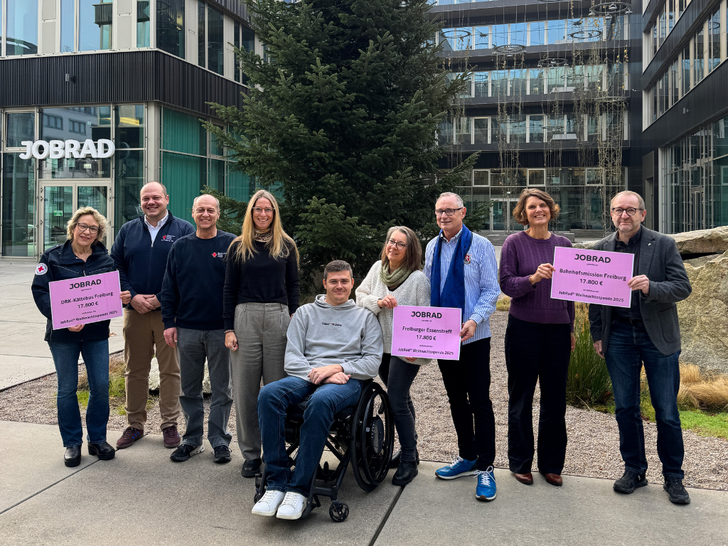 Weihnachtsspende 2025: JobRad unterstützt lokale Organisationen ©JobRad