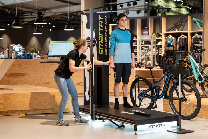 Händler können Bike Sizing & Fitting Systeme live vor Ort testen ©Smartfit