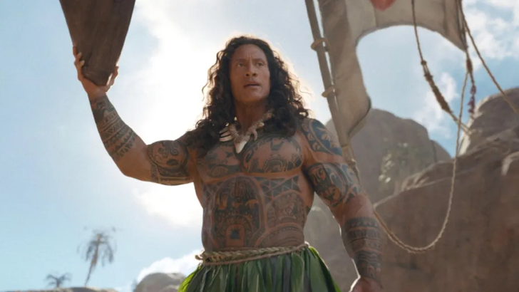 Dwayne Johnson en la versión de acción real de 'Moana' de Disney. | Cortesía de Everett Collection