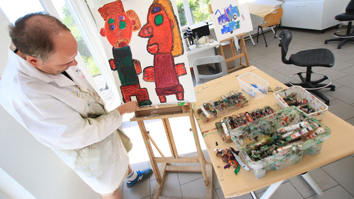 Le peintre Mr De Geyter