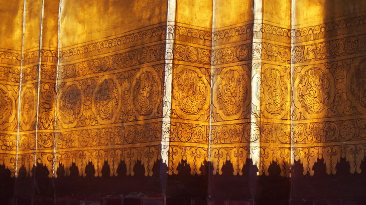 Decorated pole, Mandalay, Myanmar