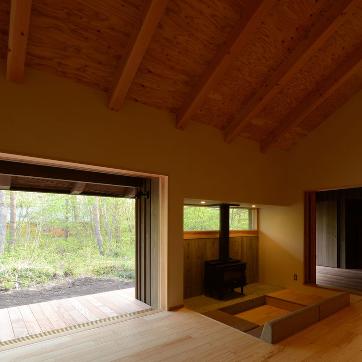 飯綱山荘　長野市　飯綱高原　海外のクライアント　木造　別荘