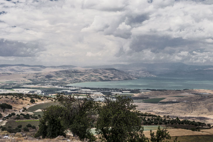 Blick auf den See Genezareth