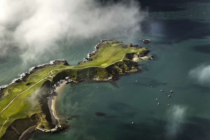 Luftaufnahmen des Nefyn Golfplatzes auf der Halbinsel Llyn © Crown copyright (2019) Cymru Wales
