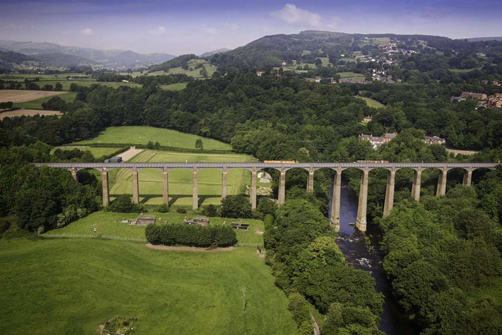 Luftbild des Pontcysyllte Aquädukt © Crown copyright (2019) Cymru Wales