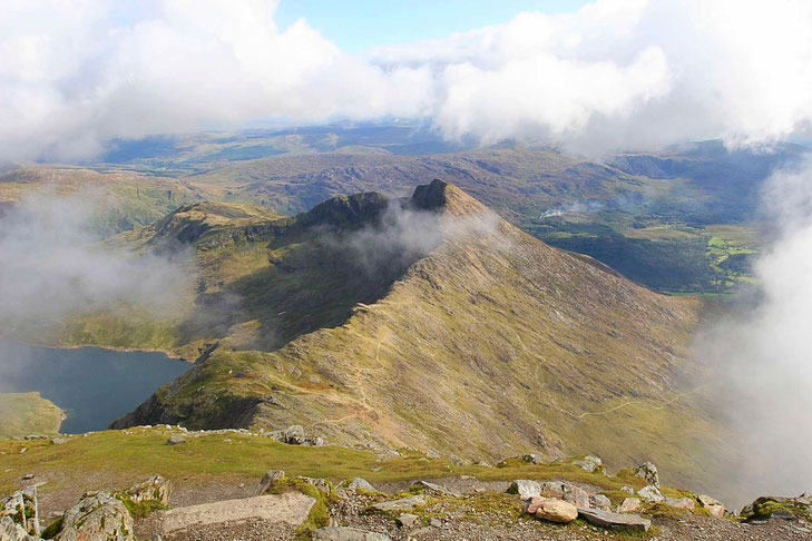 Mount Snowdon - fast schon in den Wolken