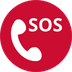 Piktogramm eines Telefonhörer und der Aufschrift SOS