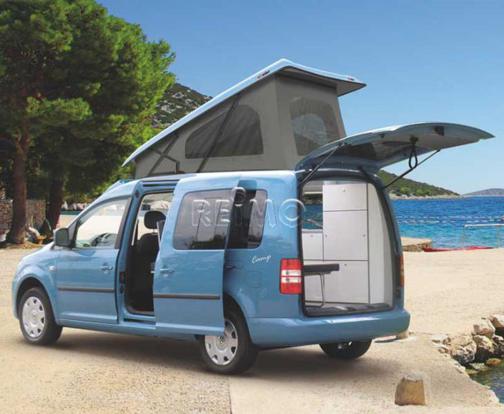 VW Caddy with Camper roof conversion