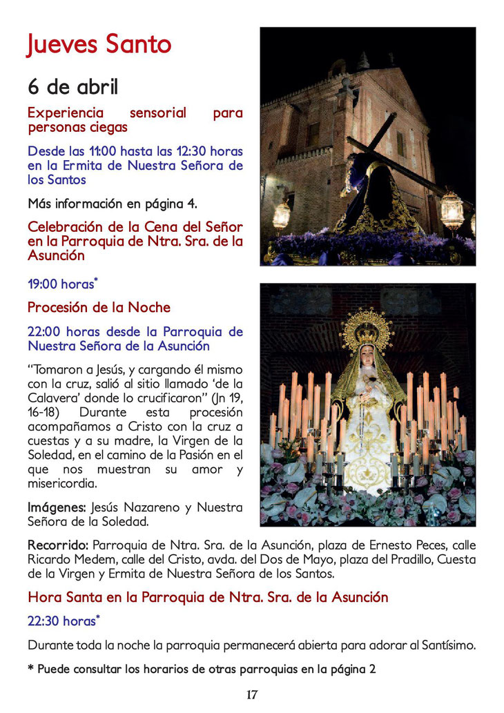 Cartel de la Semana Santa de Móstoles 2015