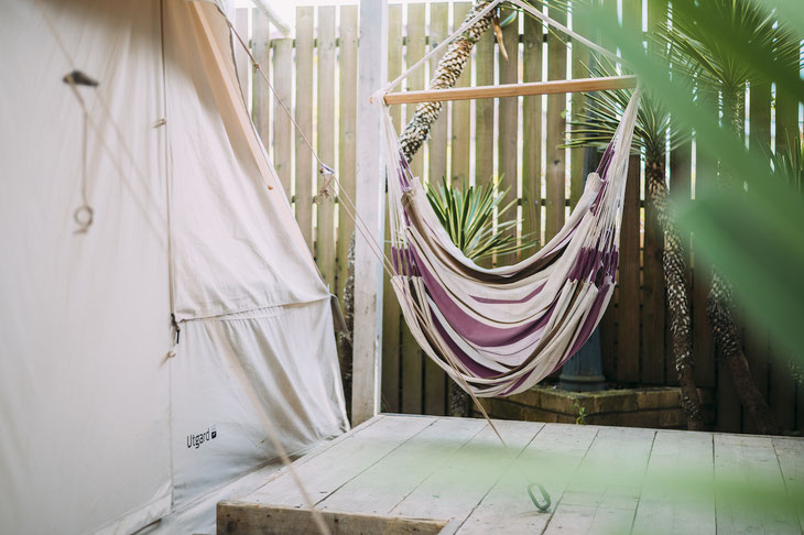 Cotton tentとハンモック