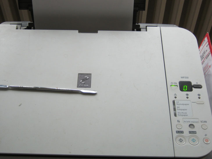 Farbtintenstrahlendrucker Canon MP250, Druckdüsen / Druckpatronen reinigen, Druckfehler 5200, Berlin Steglitz-Zehlendorf, Lichterfelde, Dahlem
