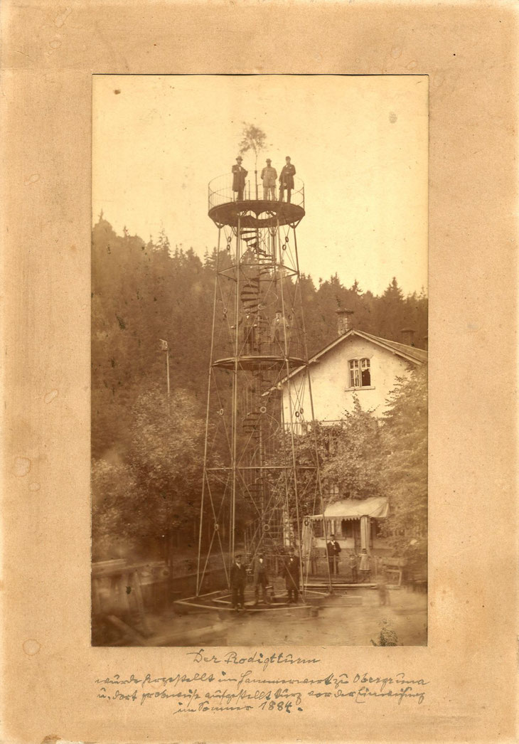 Der erste "Eiserne" stand hier seit 1884. (Bild: www.nossen.de)