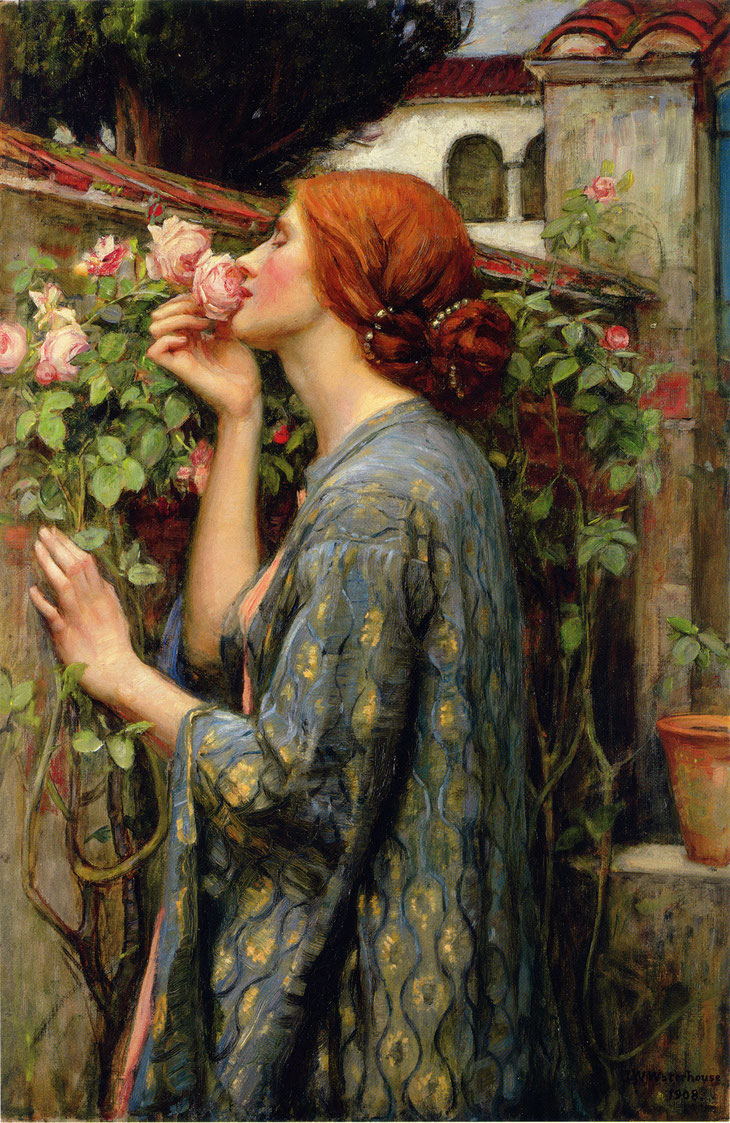 John William Waterhouse / "Die Seele der Rose" (1908)