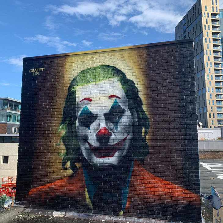 "Joker", Streetart von graffiti_life in London, 2019