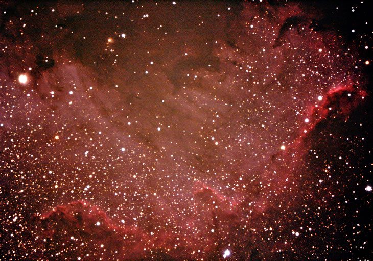 der Grosse Wall - ein Teil des Nordamerika-Nebels ngc 7000