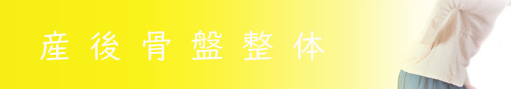 産後の肥立ち調整から、産後の骨盤調整まで