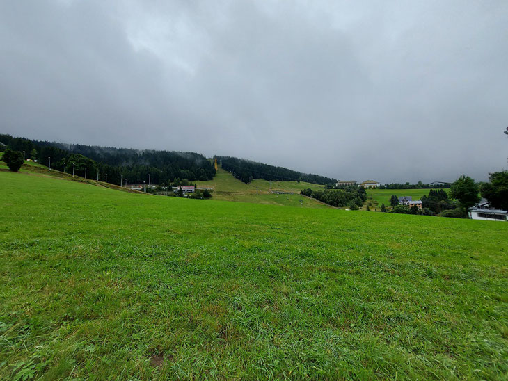 Am Fichtelberg, 1215 m, höchster Berg Sachsens