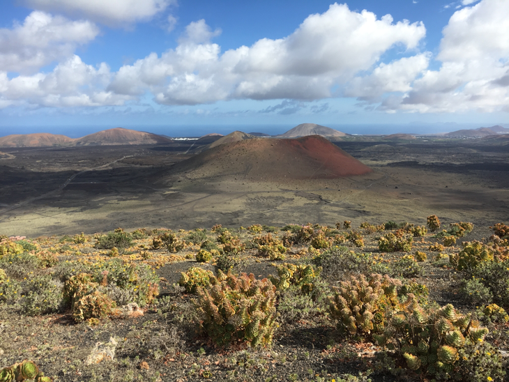 10.5.2017, auf der Caldera Negra, rundum 70 Vulkane