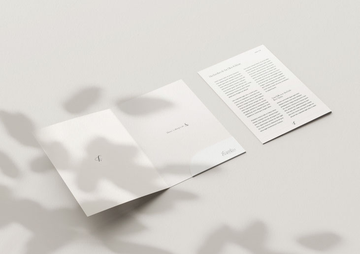 Stationery Franziska Chrobot - custom made Branding Weddingspeaker by Nina Fischer, Berlin