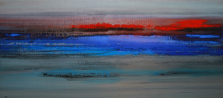 'Iceland Echo Series No I', Öl/Leinwand, 90 x 200 cm