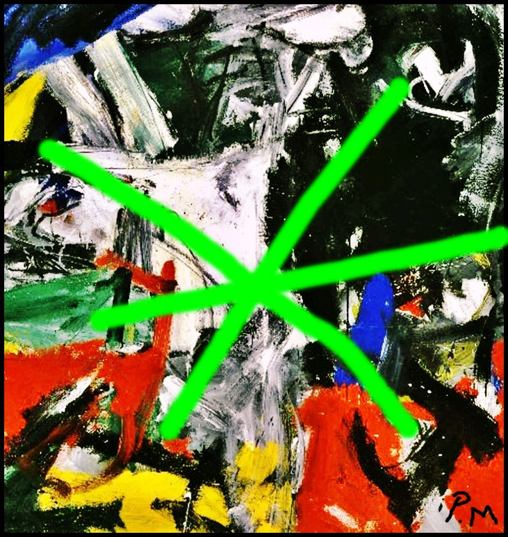 Pedro Meier »Übermalt« aus Zyklus »Tagebuch-Nachtbuch – Enzyklopädie des Augenblicks«, Provokative Malerei, Wider den Zeitgeist, Artwork by Pedro Meier, Schriftsteller, Lyriker, Multimedia Artist, Conceptual Art, Transavantgarde, Gesamtkunstwerk, Visarte