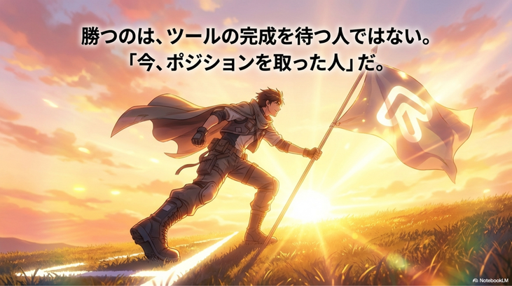 完璧な環境は不要。   必要なのは、ポジションを取ること。