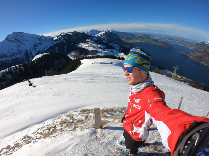 On the mountain Niederbauen close to Lucerne... A perfect start to the new year.