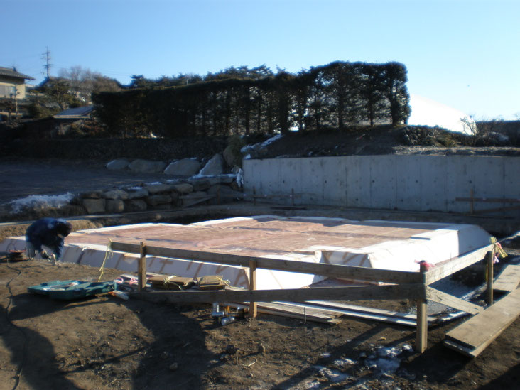 長野県御代田町 「Chocolate House」様邸の基礎断熱(スターフィールド建築設計)