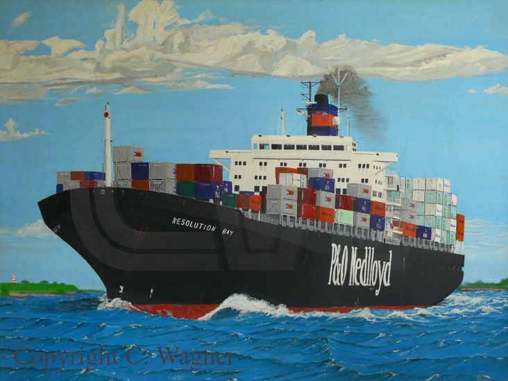 Containerschiff RESOLUTION BAY  
