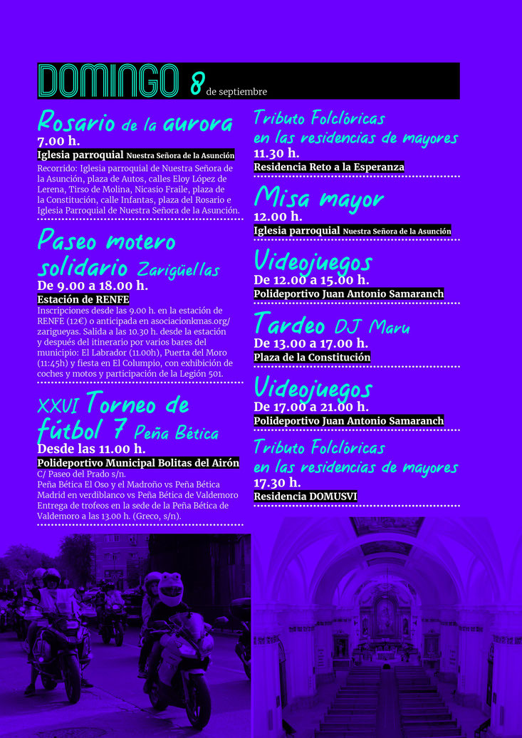 Programa de las Fiestas de Valdemoro