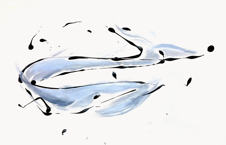 IN THE FLOW OF LIFE | 105 x 70cm | 2020 