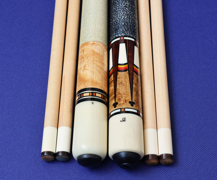 手したキューは使用するもの、と言っても例外はある。オレが使うタイミングがなく月日が過ぎた、ミントの1993年製タッドと1995年製ジナ