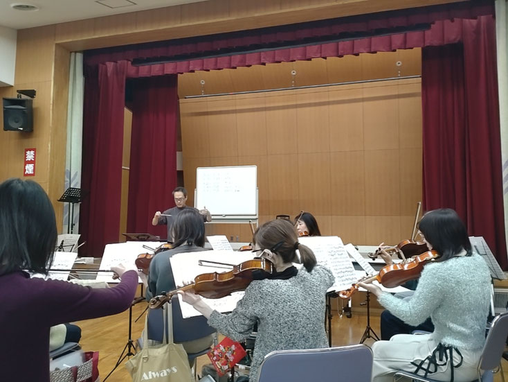 オベロン練習中