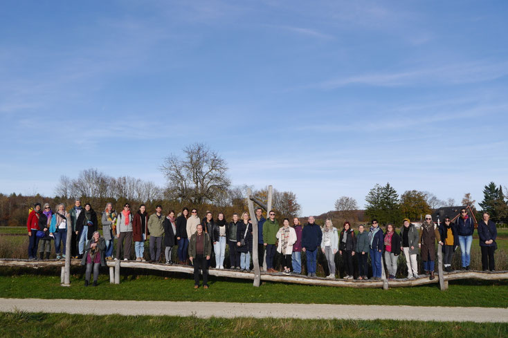 Vertreterinnen und Vertreter der 20 LEADER-Aktionsgruppen aus Baden-Württemberg zu Gast in der LEADER Region Mittlere Alb. Foto: © LAG Mittlere Alb
