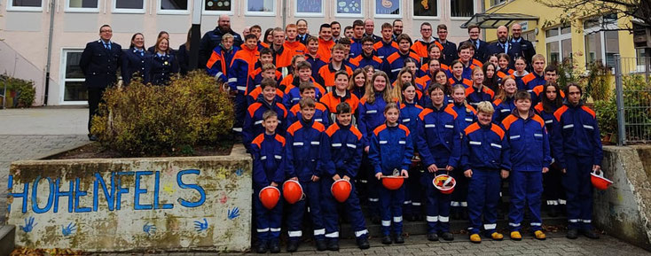 Gruppenfoto Jugendfeuerwehr Hohenfels Parsberg Lupburg
