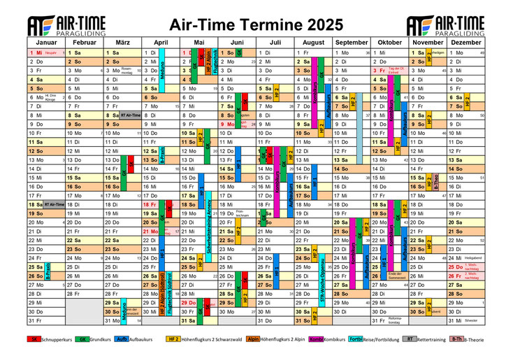 Air-Time Gleitschirmschule im Schwarzwald, Karlsruhe, Baiersbronn, Lüsen, zentral zwischen den Städten Stuttgart, Karlsruhe, Offenburg, Freiburg