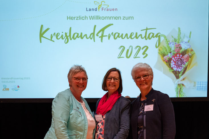 Die Vorsitzenden der Kreislandfrauen Verbände Northeim und Einbeck: Elke Lüdecke, Ingeborg Cramm, Heike Eisenacher