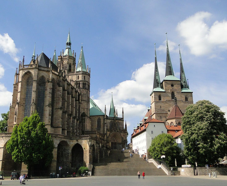 Auch der Dom und die Severikirche waren Teil unseres Besuchprogramms in Erfurt