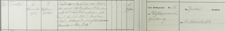 Sterbematrikel 1934 Luise Poglodowsky geb. Robinson