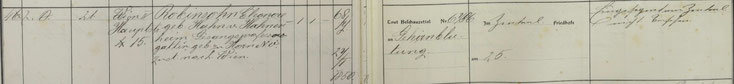 Sterbeeintrag 1918 Eleonore Robinson geb. Hahn v. Hahnenheim