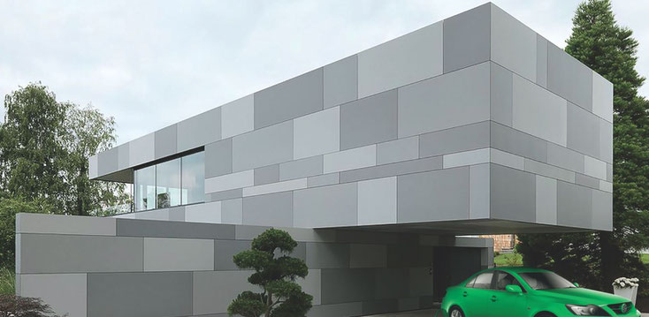 EFH mit Stein-/PV-Fassade, GH-System