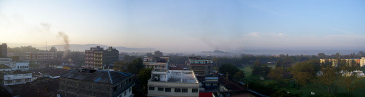 Nakuru Skyline with Lake Nakuru in the background