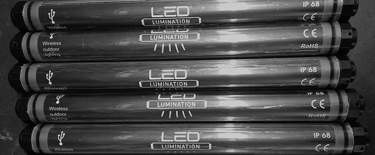 LED LUMINATION - Die kabelfreie LED Beleuchtung für Sonnenschirme, Windschutzanlagen, Camping, Gewerbe und Freizeit