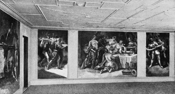 Fresken im Landhaus Kranz. Reproduktion aus Deutsche Kunst und Dekoration, Oktober 1919 bis März 1920, S. 221